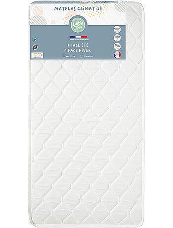 BABYCALIN - Materasso per lettino climatizzato 70 x 140 cm - Poliestere/Polipropilene - Bianco