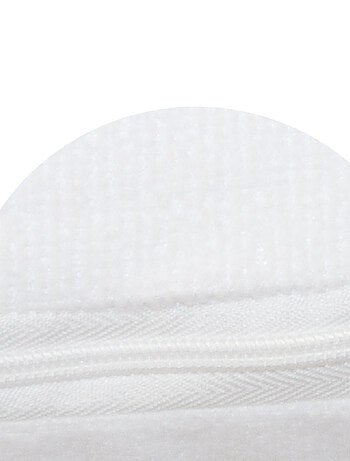 BABYCALIN - Sottolenzuolo bimbo 60 x 120 cm con zip - 100% poliestere impermeabile - Bianco