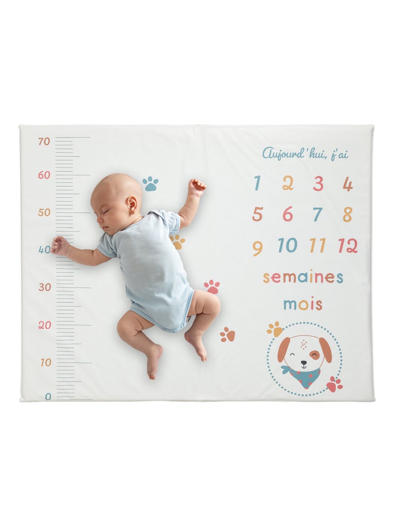 BABYCALIN - Tappetino da gioco per bambini, compleanno, festa dei cagnolini - 72,5 x 92 x 2,5 cm Marrone nocciola - Kiabi