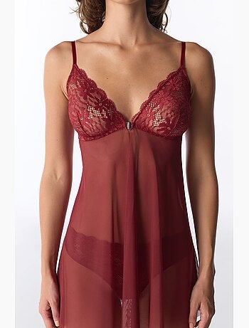 Babydoll donna in pizzo penti
