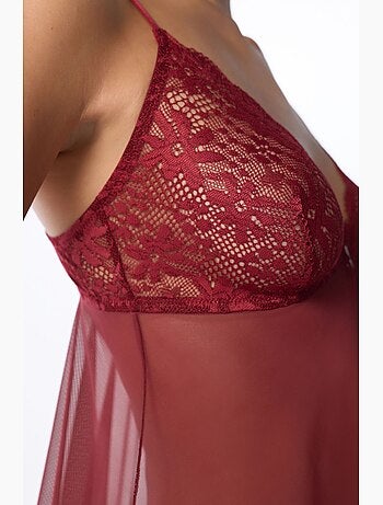 Babydoll donna in pizzo penti