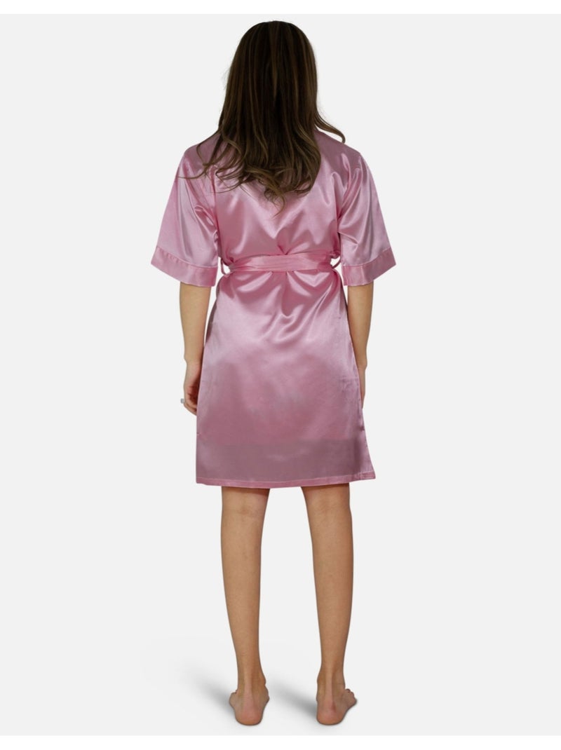 babydoll in raso Kebello Rosa - Kiabi