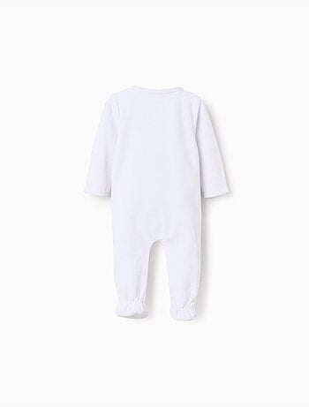 Babygrow in velluto con apertura completamente frontale
