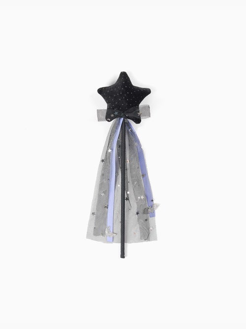 Bacchetta magica di halloween con stella in velluto e fiocco in tulle - Kiabi