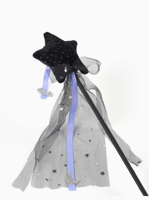 Bacchetta magica di halloween con stella in velluto e fiocco in tulle - Kiabi
