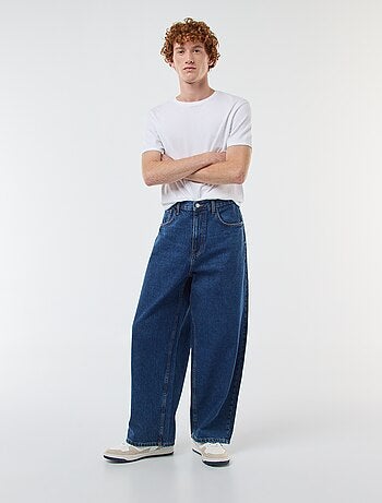 Baggy denim fit in cotone