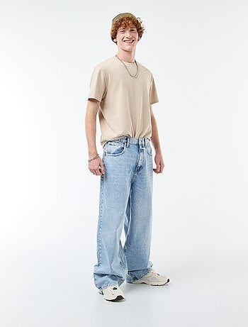 Baggy denim fit in cotone