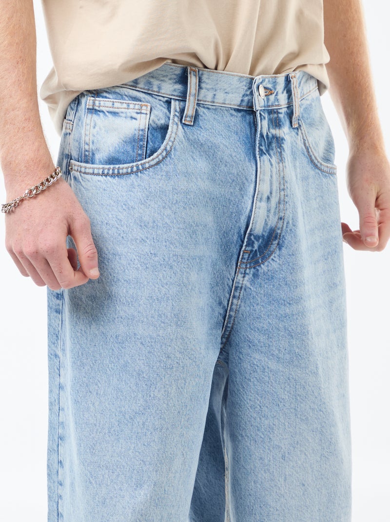 Baggy denim fit in cotone Blu - Kiabi