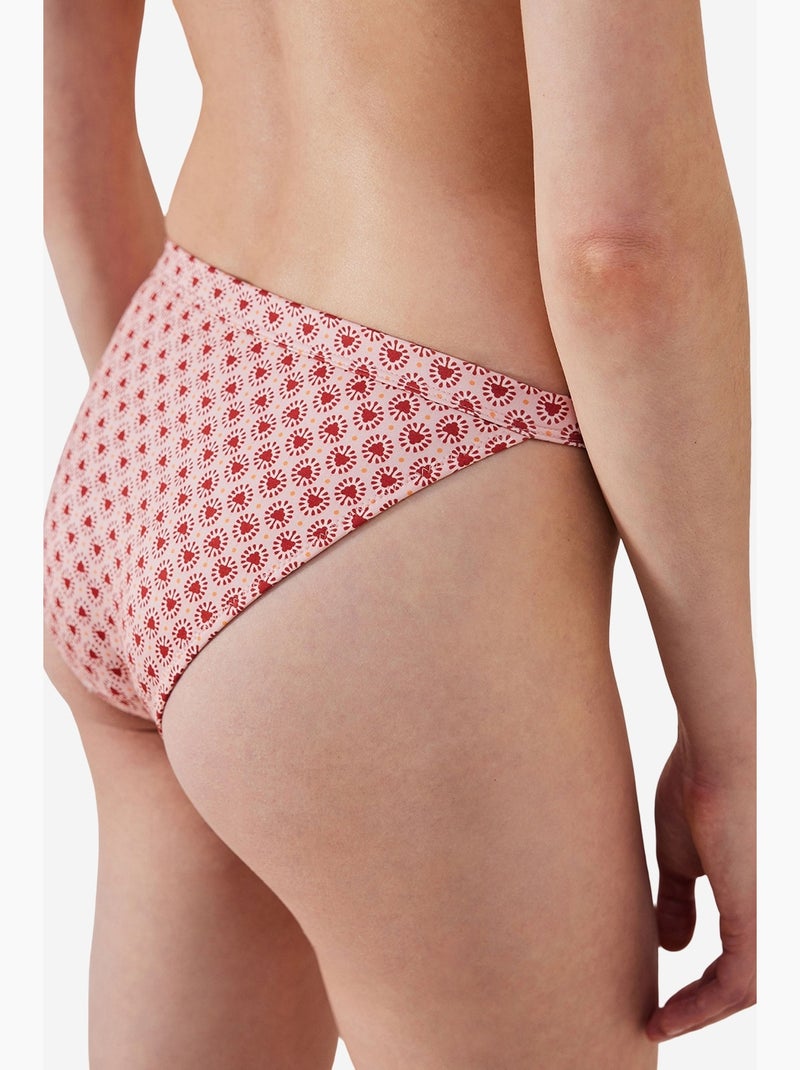 Bahia super slip bikini penti Bianco Rosso - Kiabi