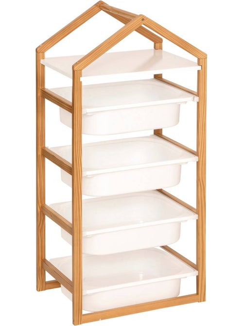 Bako bianco 4 ripiani 43x94,5 cm - Kiabi Bako bianco 4 ripiani 43x94,5 cm - Kiabi