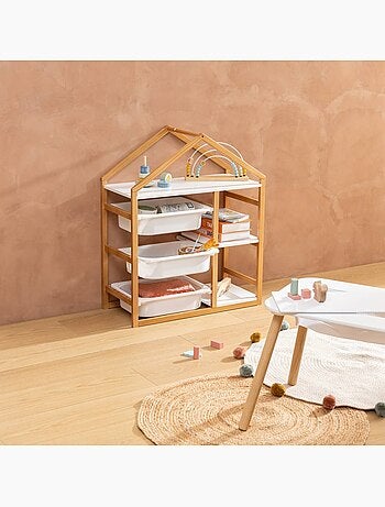 Bako libreria a 3 ripiani bianca 68x82cm