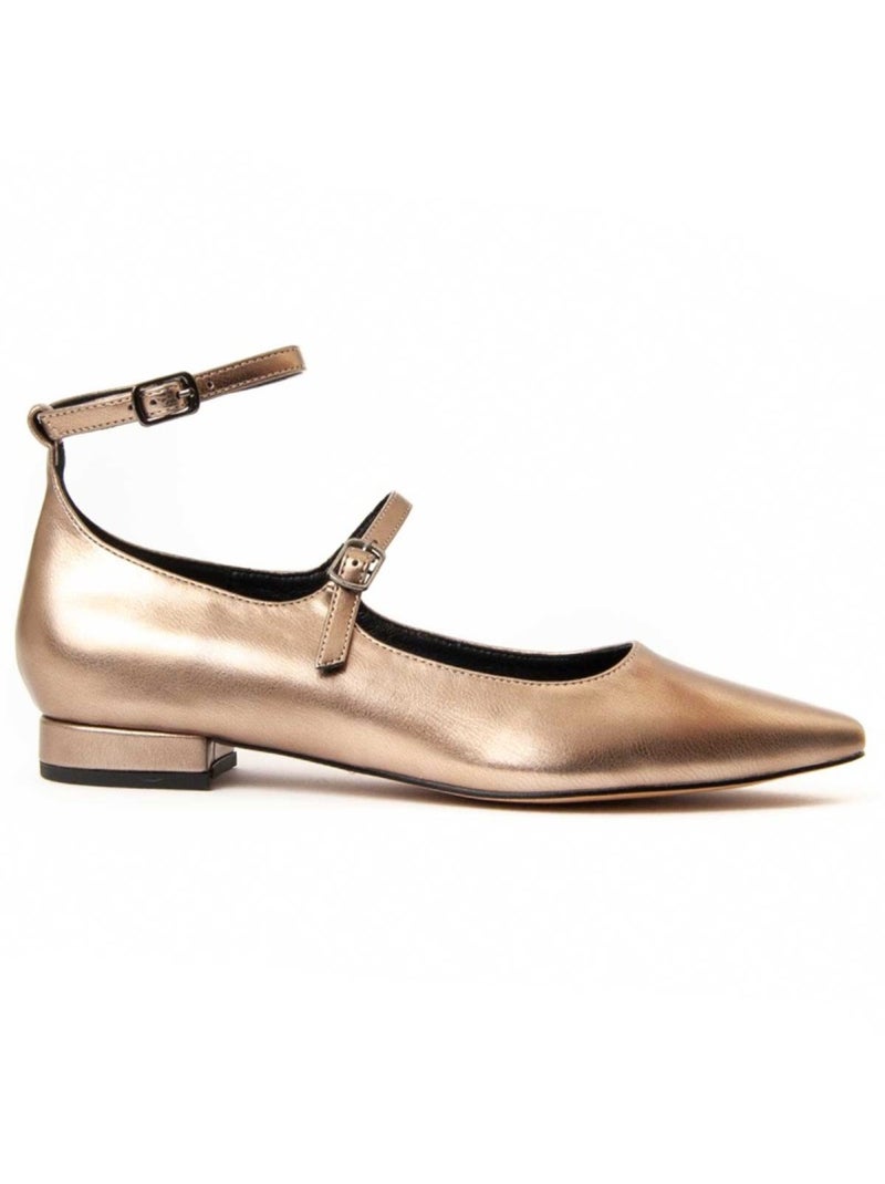 Ballerina Materiale Sintetico E Tessile Montevita Dorato/Oro - Kiabi