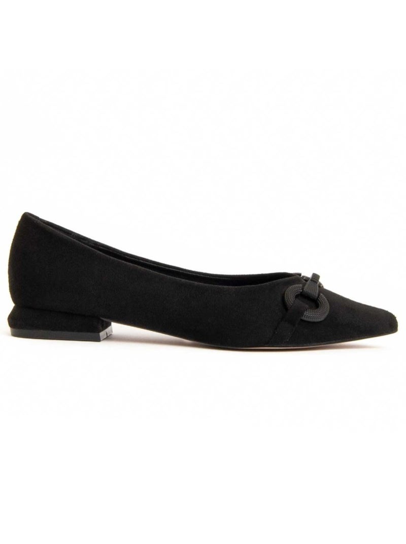 Ballerina Materiale Sintetico E Tessile Montevita Nero - Kiabi