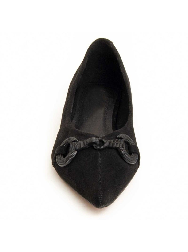 Ballerina Materiale Sintetico E Tessile Montevita Nero - Kiabi