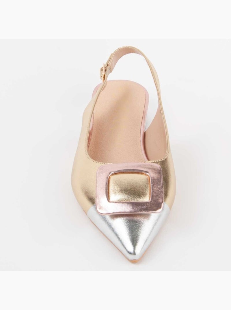 Ballerina Materiale Sintetico Montevita Dorato/Oro - Kiabi