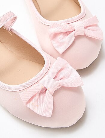 Ballerina piatta tinta unita con fiocco