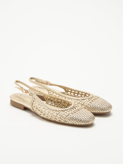 Ballerine aperte intrecciate - Kiabi Ballerine aperte intrecciate - Kiabi