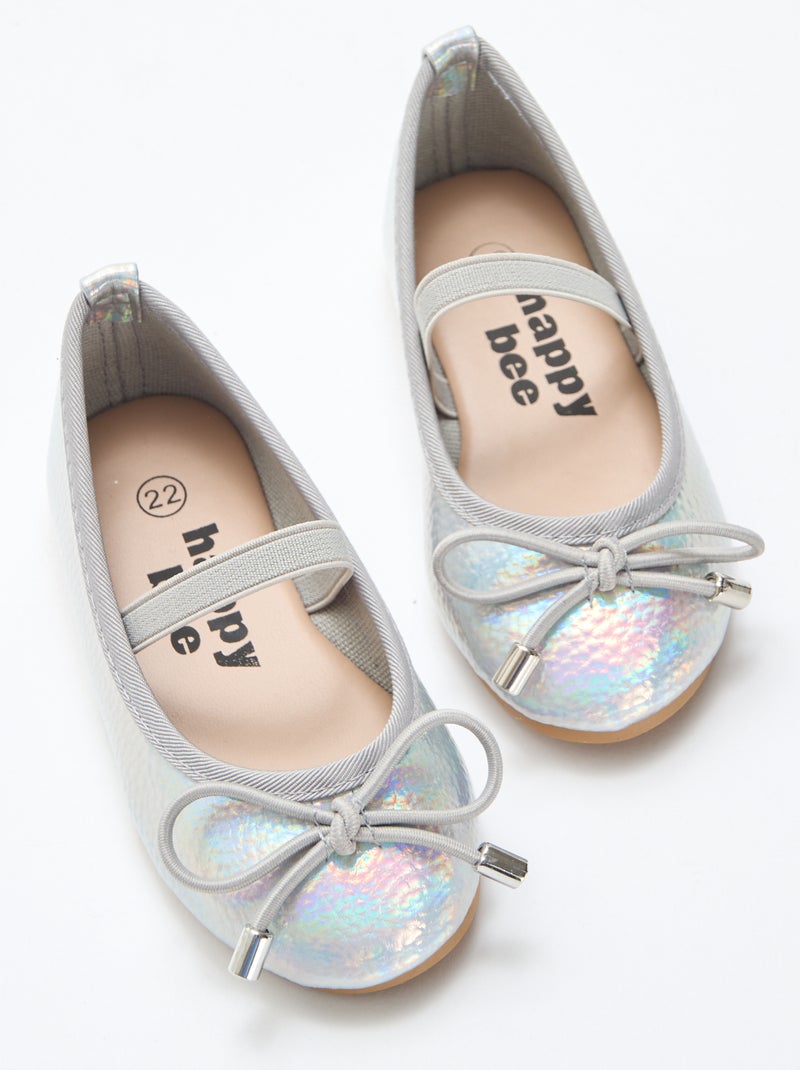 Ballerine argentate Grigio - Kiabi