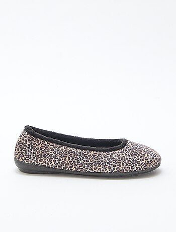 Ballerine basse con motivo leopardato