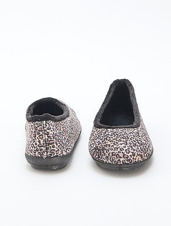 Ballerine basse con motivo leopardato
