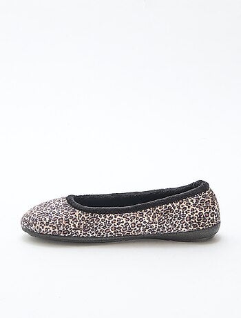 Ballerine basse con motivo leopardato