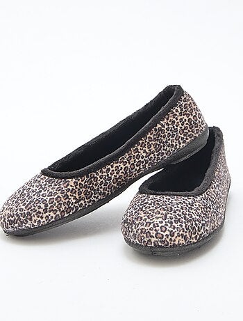 Ballerine basse con motivo leopardato