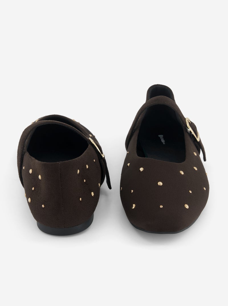 Ballerine basse in similpelle Marrone - Kiabi