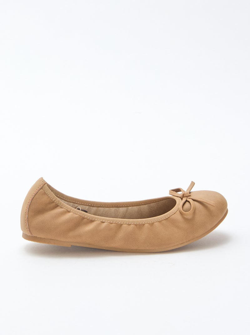 Ballerine basse tinta unita Marrone - Kiabi
