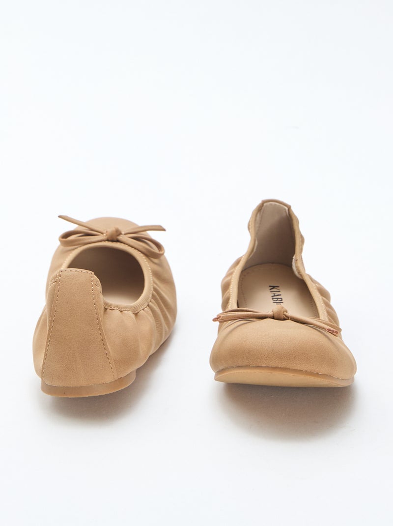 Ballerine basse tinta unita Marrone - Kiabi