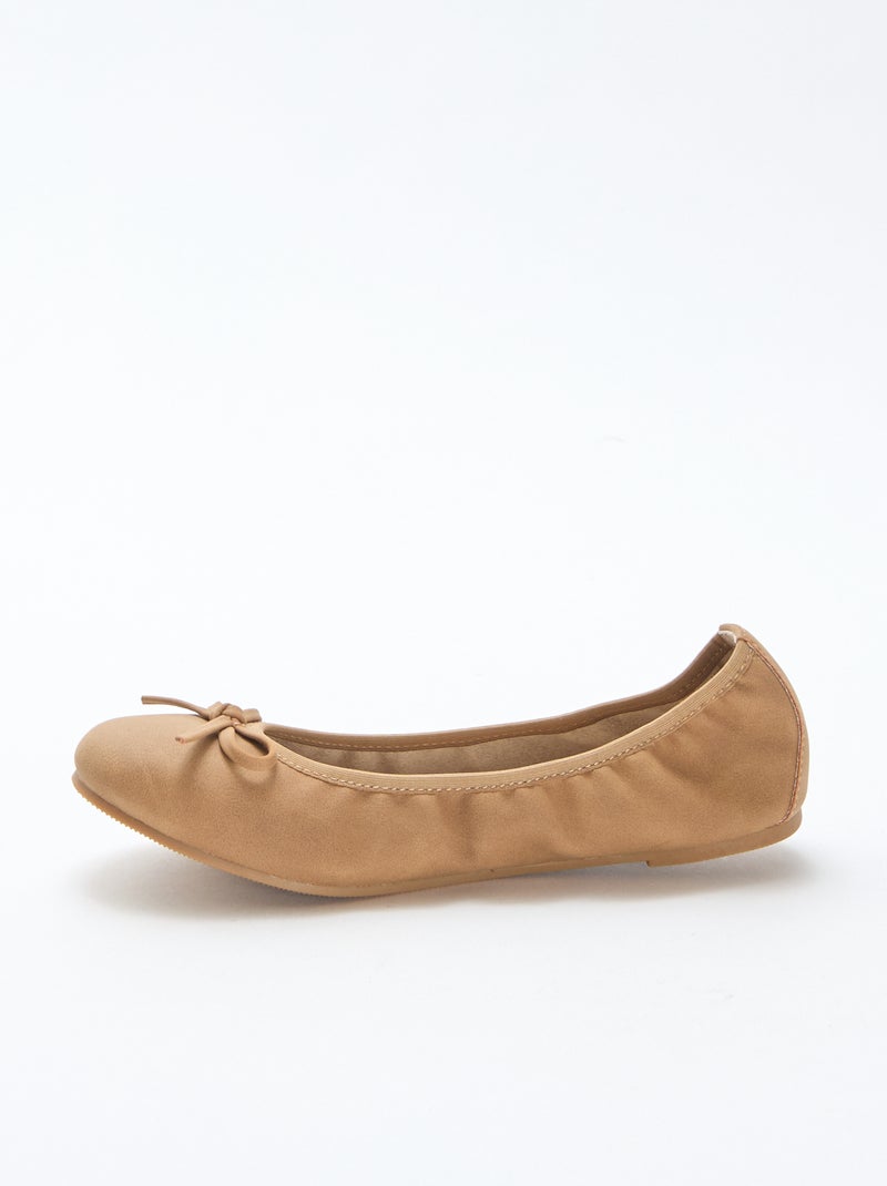 Ballerine basse tinta unita Marrone - Kiabi