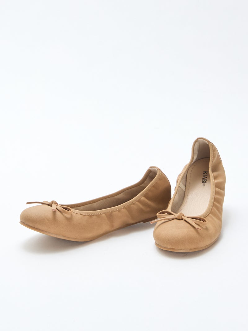 Ballerine basse tinta unita Marrone - Kiabi