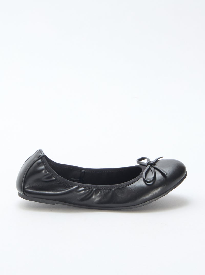 Ballerine basse tinta unita Nero - Kiabi