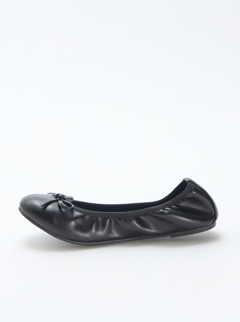 Ballerine basse tinta unita Nero - Kiabi
