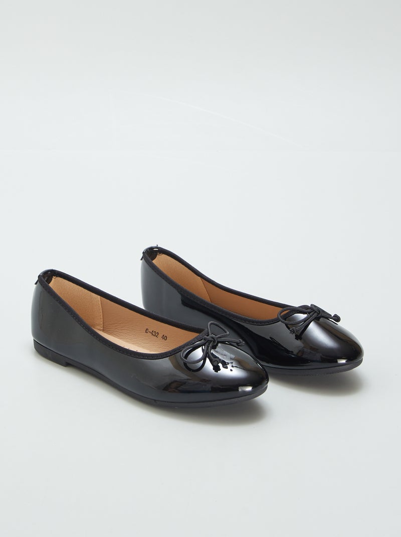 Ballerine classiche in vernice NERO - Kiabi