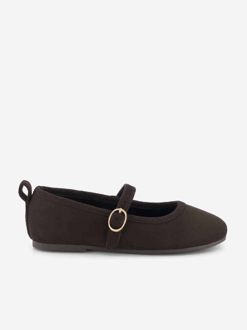 Ballerine con cinturini Marrone - Kiabi