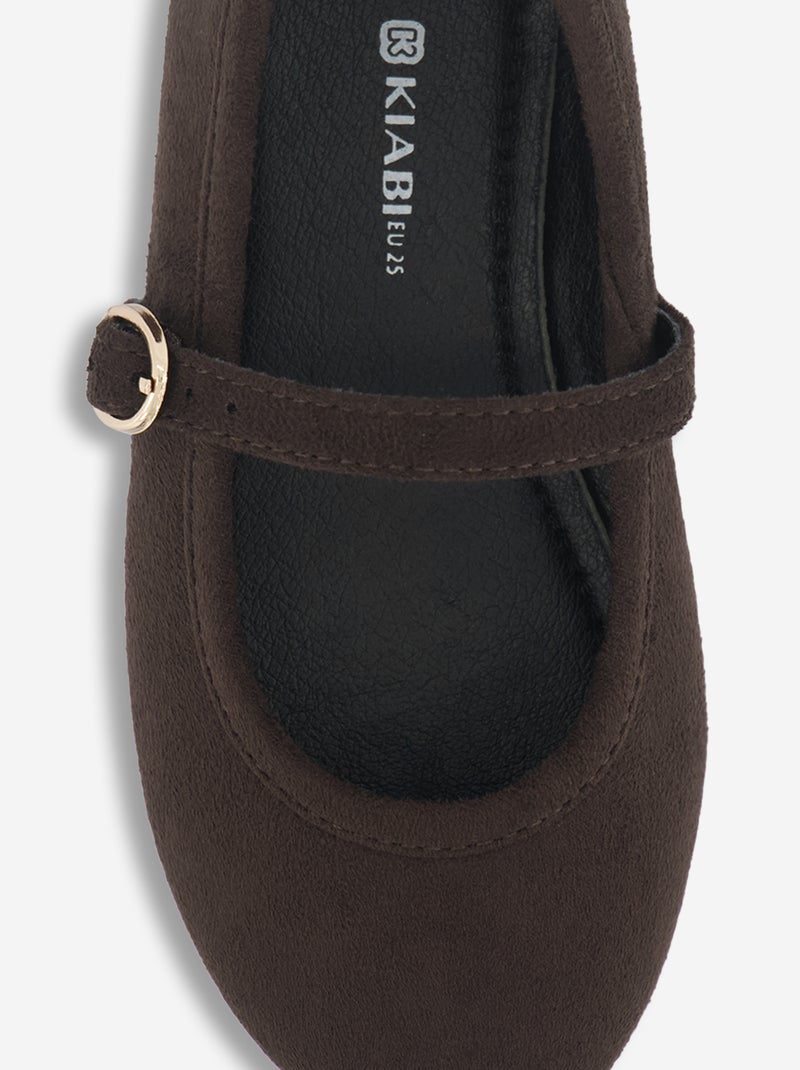 Ballerine con cinturini Marrone - Kiabi