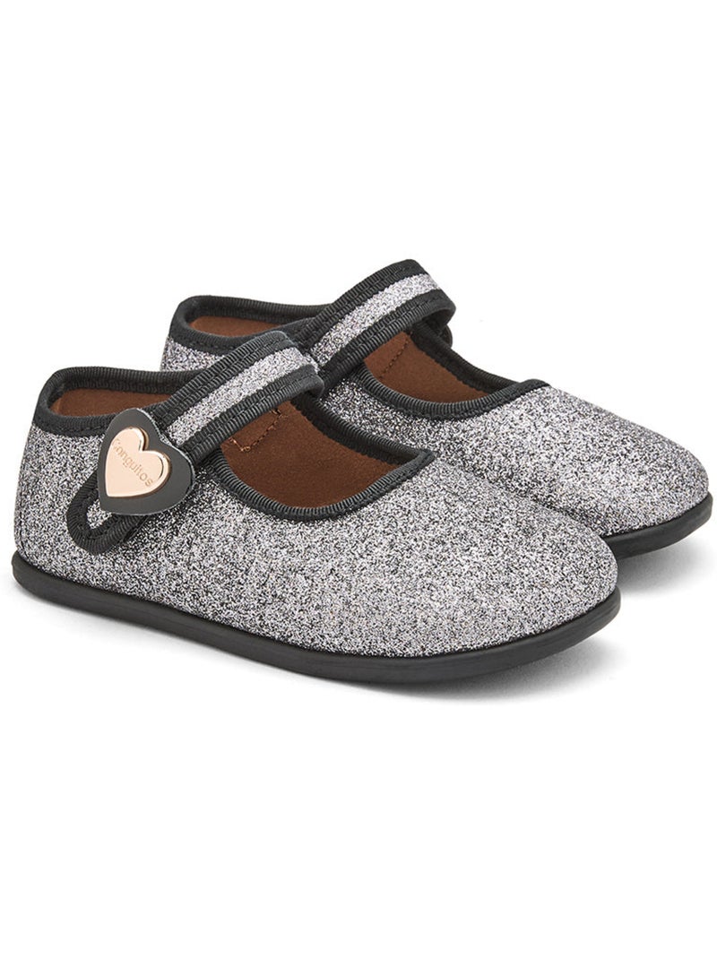Ballerine con cinturino conguitos barefoot goflex Argento - Kiabi