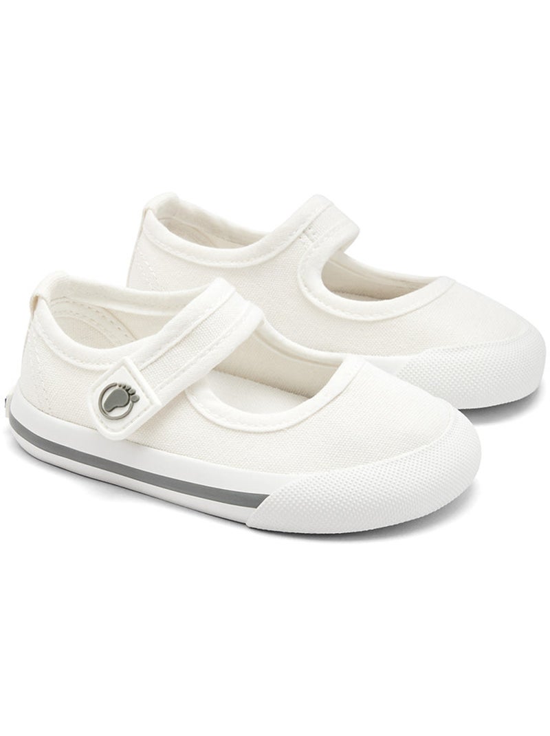 Ballerine con cinturino conguitos barefoot goflex Bianco - Kiabi