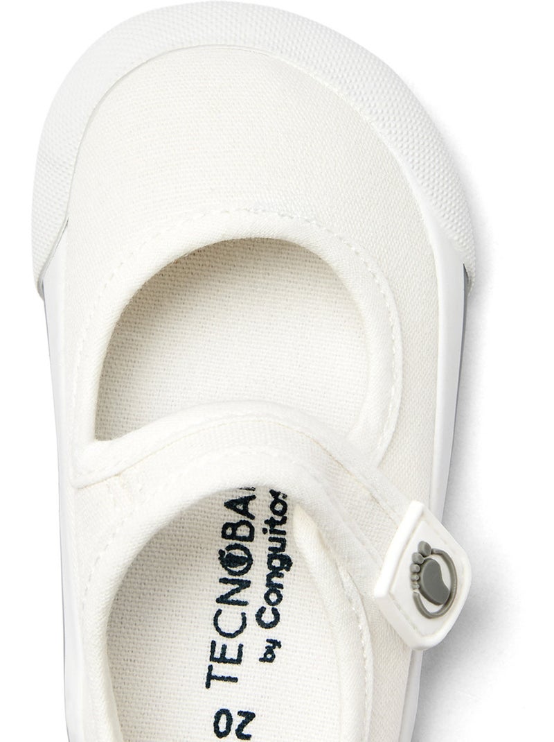 Ballerine con cinturino conguitos barefoot goflex Bianco - Kiabi
