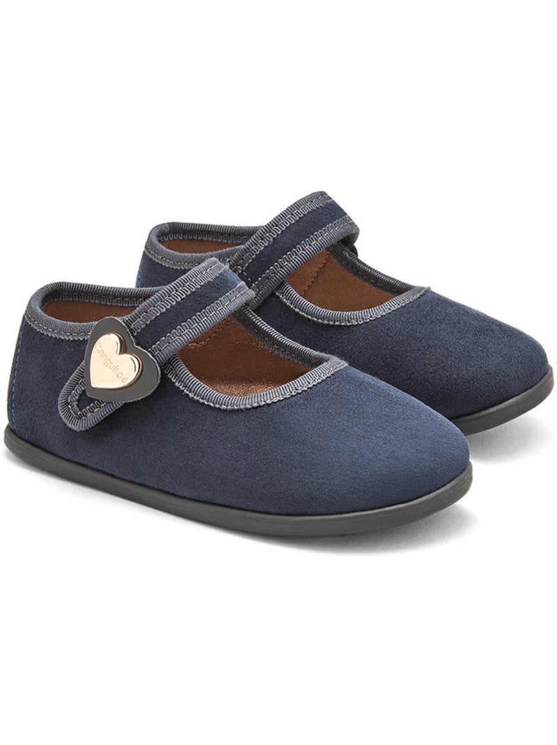 Ballerine con cinturino conguitos barefoot goflex Blu marino - Kiabi
