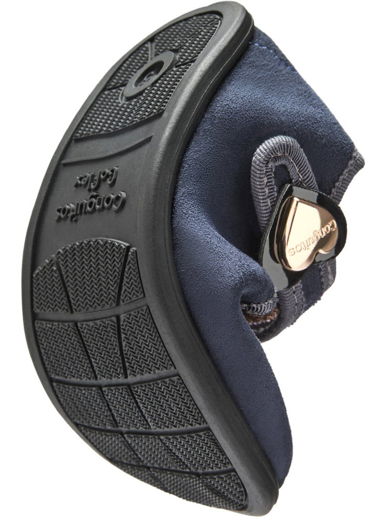 Ballerine con cinturino conguitos barefoot goflex Blu marino - Kiabi