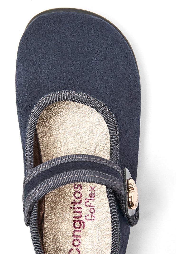 Ballerine con cinturino conguitos barefoot goflex Blu marino - Kiabi