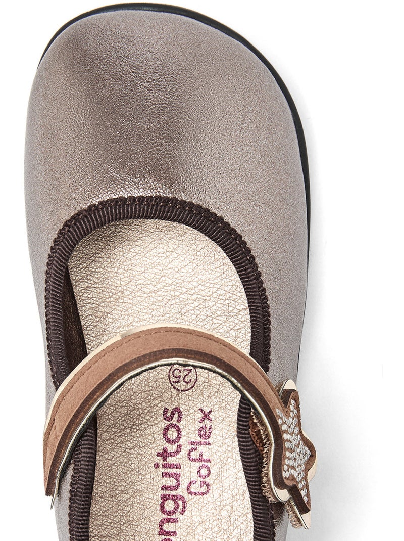 Ballerine con cinturino conguitos barefoot goflex Marrone chiaro - Kiabi