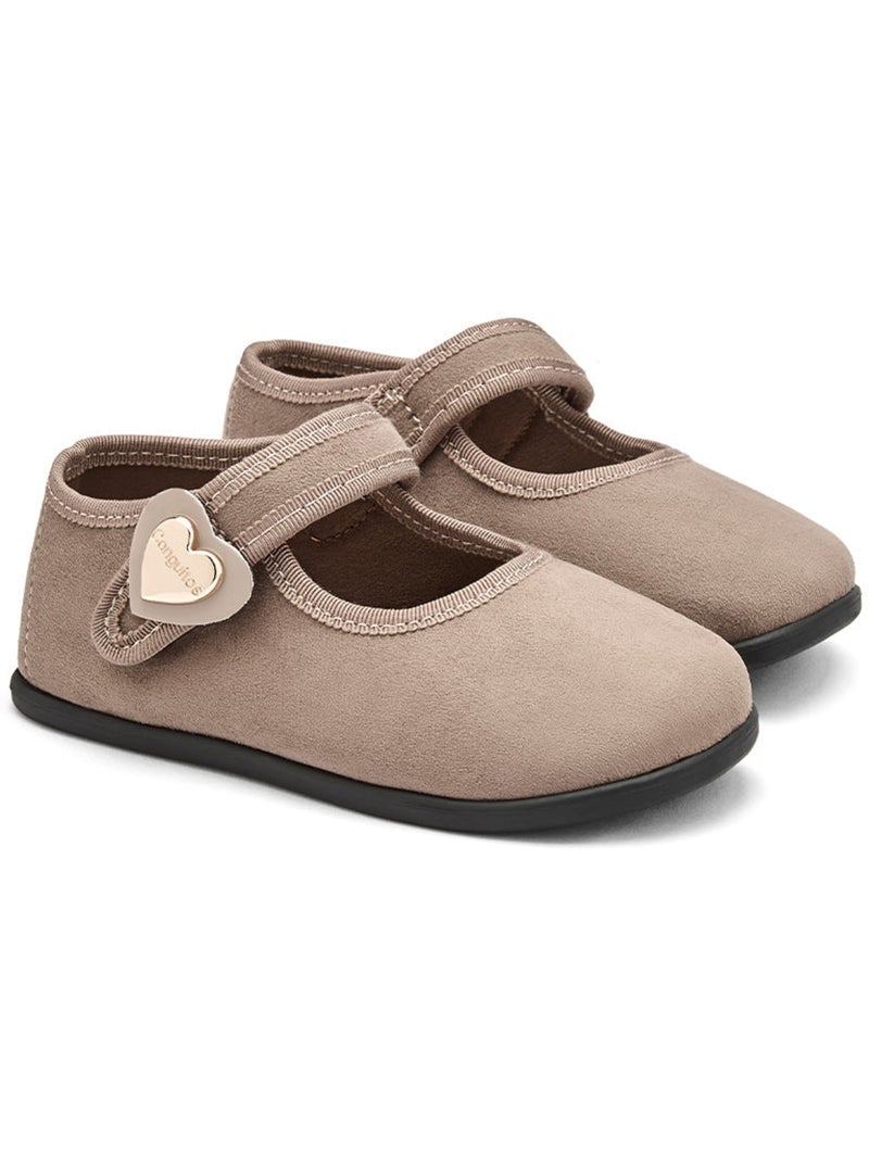 Ballerine con cinturino conguitos barefoot goflex Marrone chiaro - Kiabi