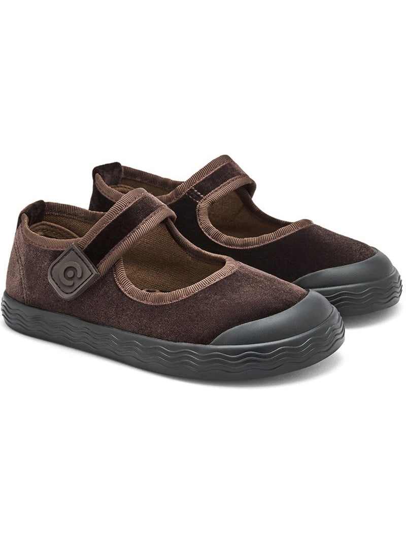 Ballerine con cinturino conguitos barefoot goflex Marrone - Kiabi