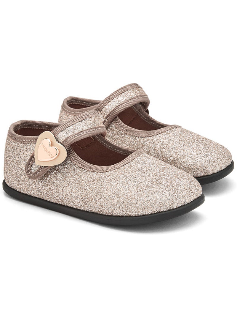Ballerine con cinturino conguitos barefoot goflex Oro - Kiabi