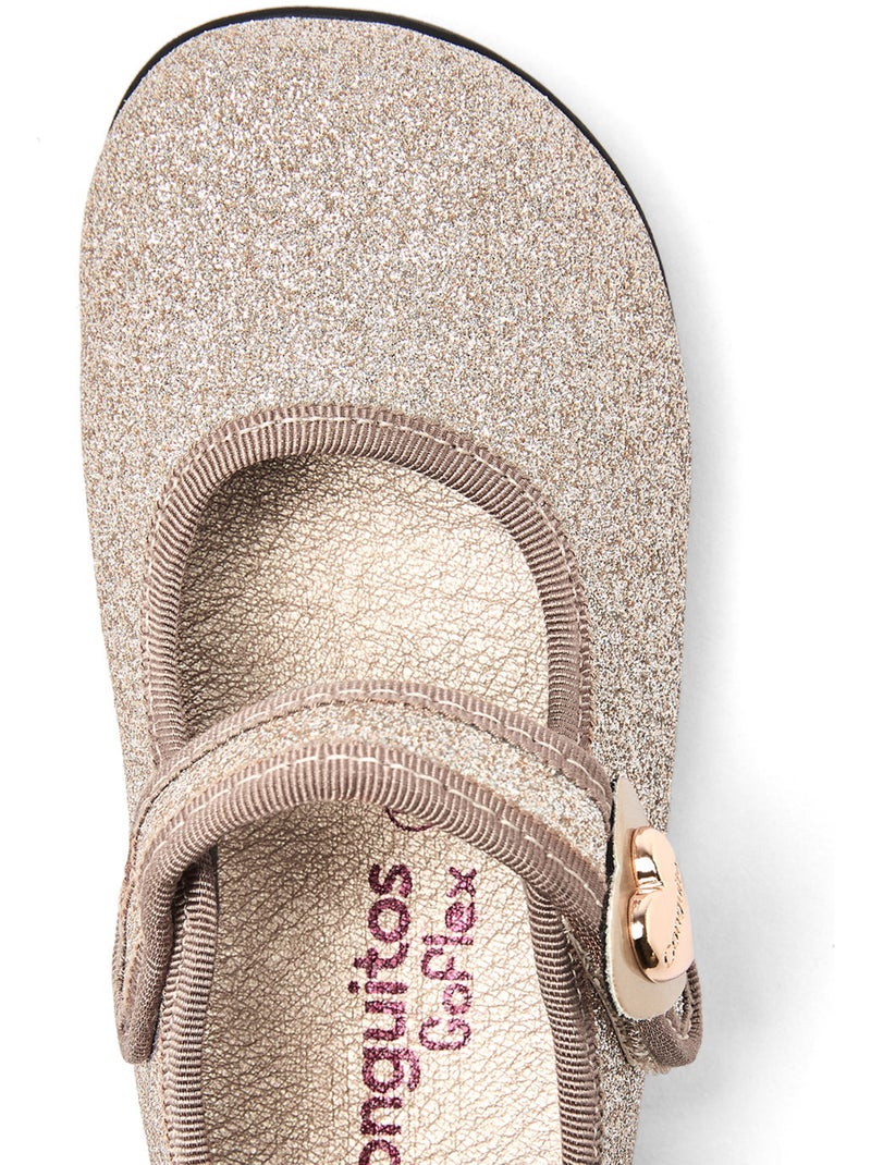 Ballerine con cinturino conguitos barefoot goflex Oro - Kiabi