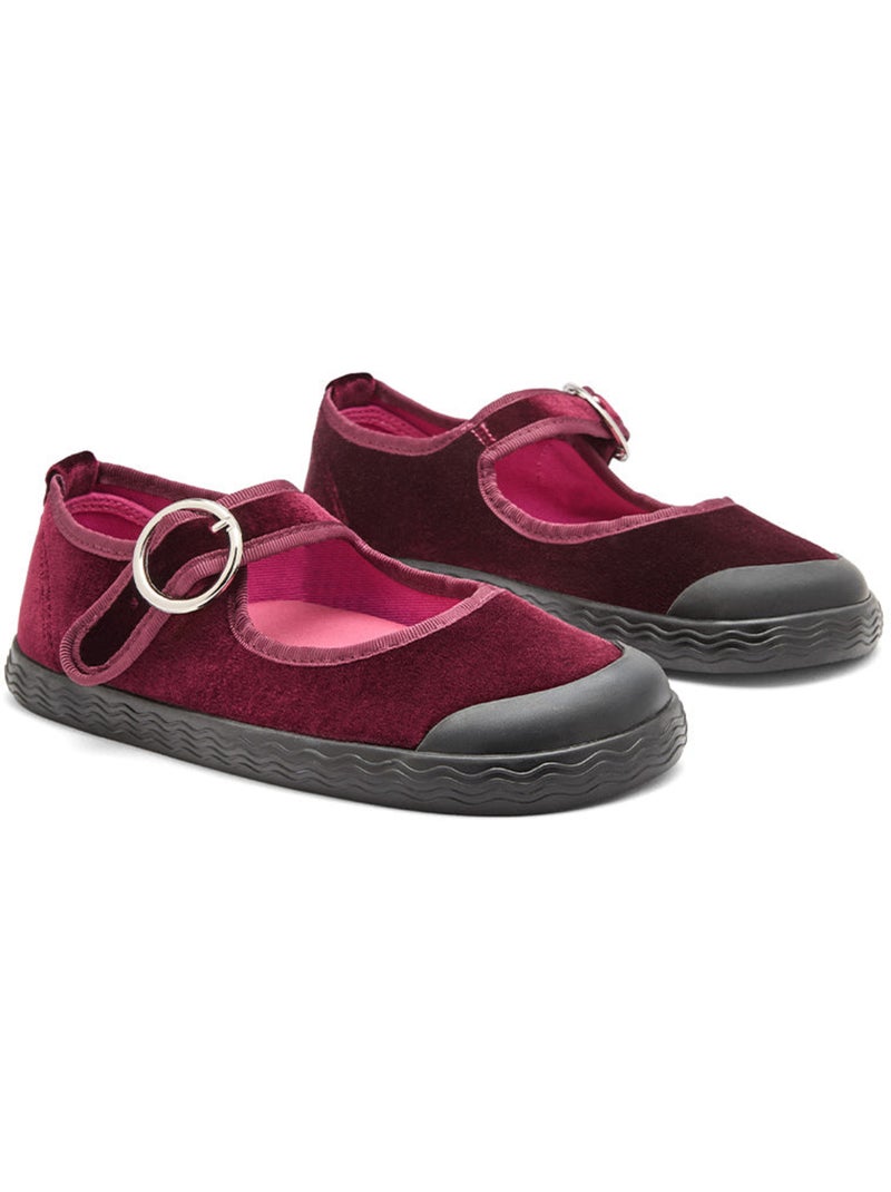 Ballerine con cinturino conguitos barefoot Rosso - Kiabi