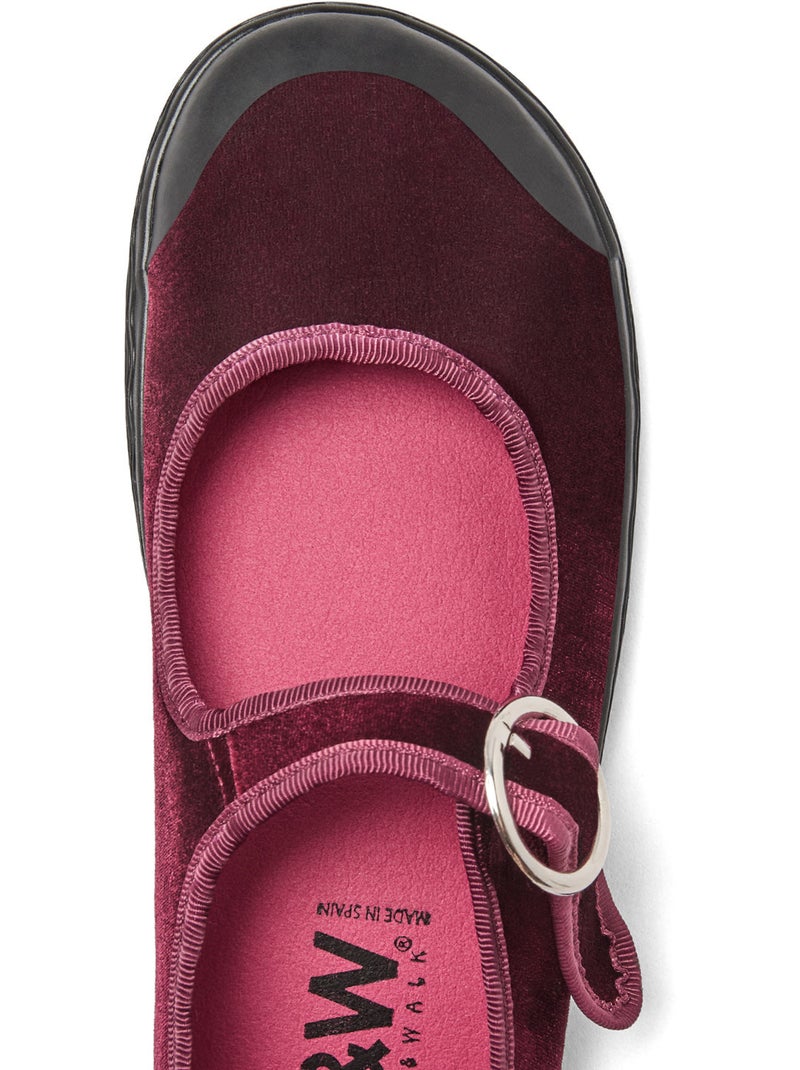 Ballerine con cinturino conguitos barefoot Rosso - Kiabi