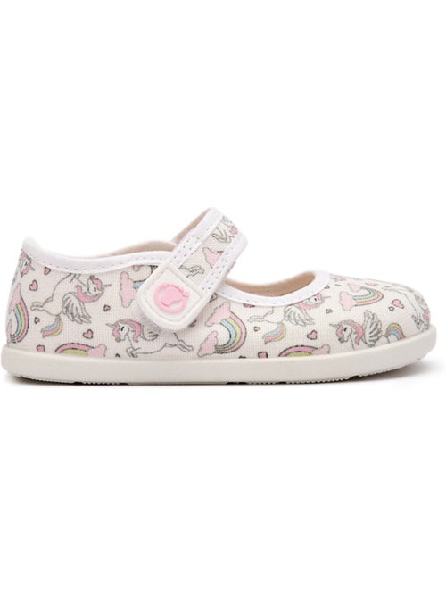 Ballerine con cinturino conguitos unicornio respetuosas - Kiabi Ballerine con cinturino conguitos unicornio respetuosas - Kiabi